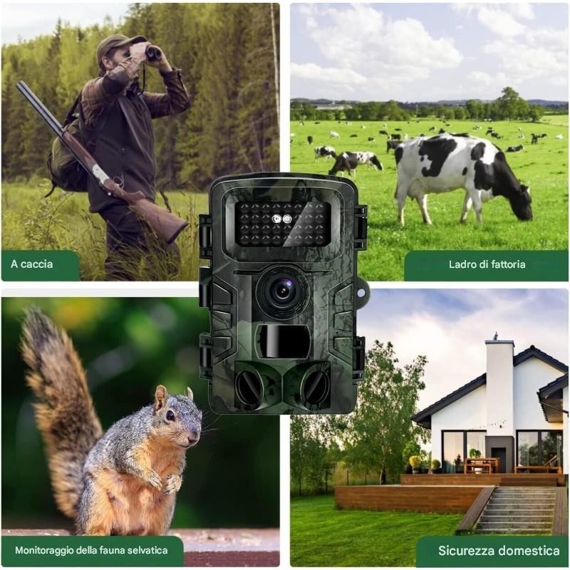 2x Fotocamera Caccia 36MP 1080P HD LCD 2.0"...