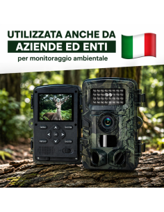 2x Fotocamera Caccia 36MP 1080P HD LCD 2.0" Impermeabile... 2
