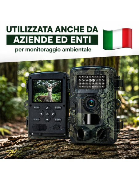 2x Fotocamera Caccia 36MP 1080P HD LCD 2.0" Impermeabile fototrappola Infrarossi