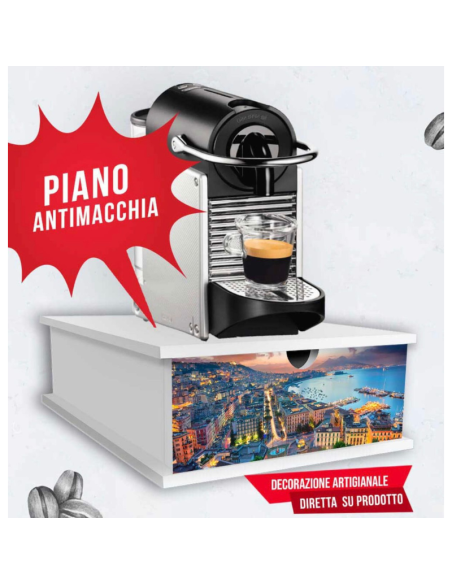 Portacialde in Legno Antimacchia per Macchina Caffè – Decorazione Napoli
