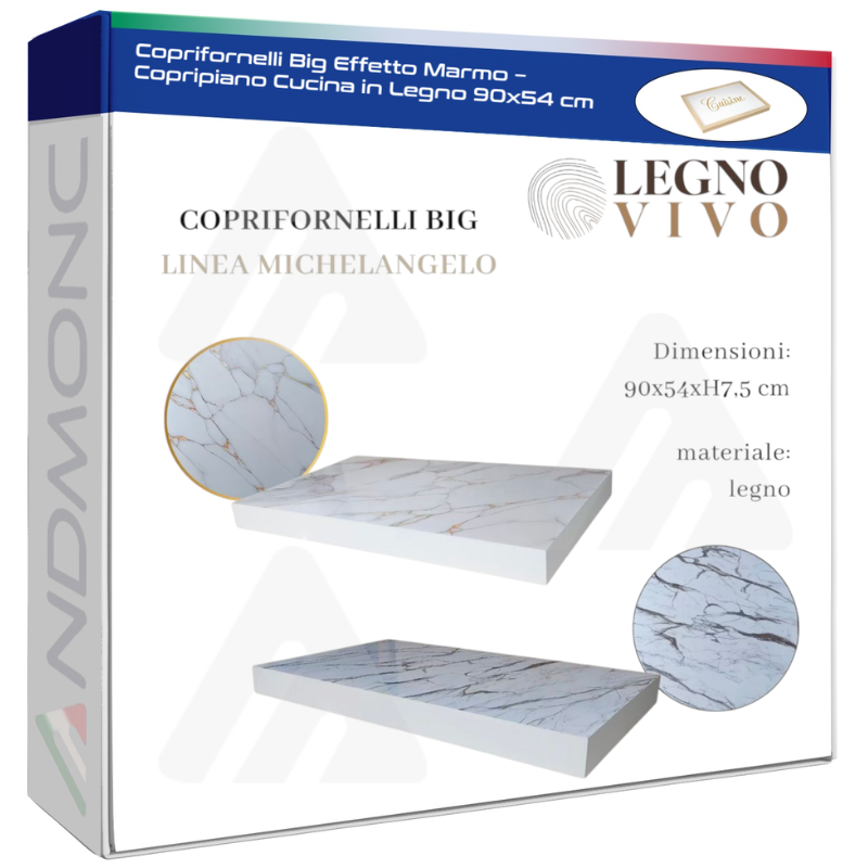 Coprifornelli Big Effetto Marmo – Copripiano...