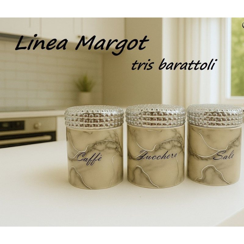 Tris Barattoli Cucina Linea Margot – Set Caffè...