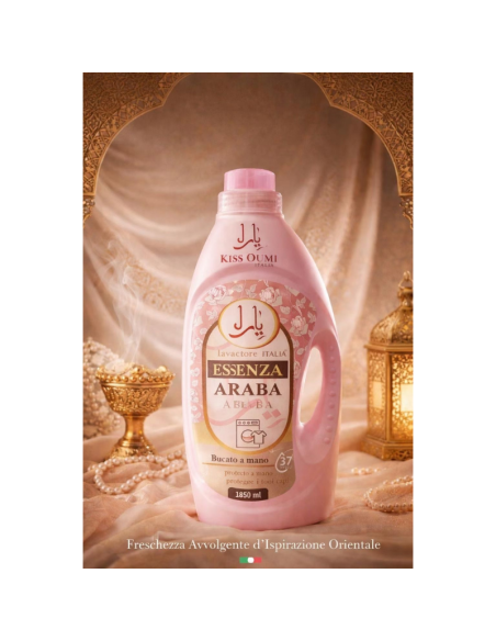Confezione 3 Detersivi Essenza Araba Lavatrice Italia – Profumo Orientale 1850 ml Cad.