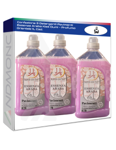 Confezione 3 Detergenti Pavimenti Essenza Araba Kiss Oumi...