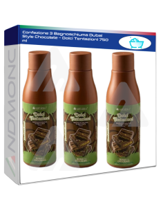 Confezione 3 Bagnoschiuma Dubai Style Chocolate – Dolci...