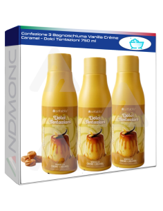 Confezione 3 Bagnoschiuma Vanilla Crème Caramel – Dolci...