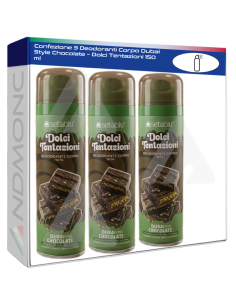 Confezione 3 Deodoranti Corpo Dubai Style Chocolate –...