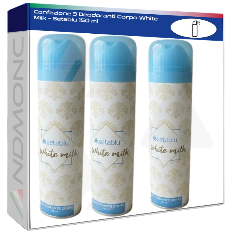 Confezione 3 Deodoranti Corpo White Milk –...
