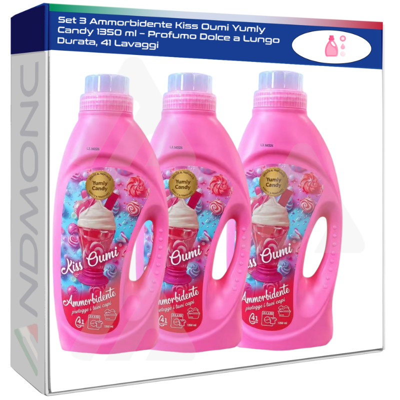 Set 3 Ammorbidente Kiss Oumi Yumly Candy 1350...