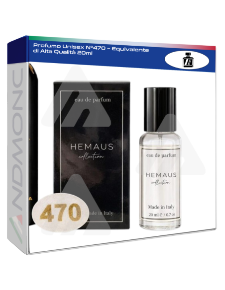 Profumo Unisex N°470 – Equivalente di Alta Qualità 20ml