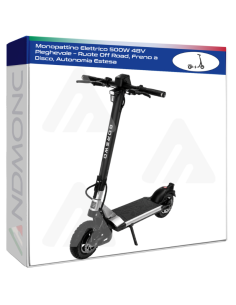 Monopattino Elettrico 500W 48V Pieghevole – Ruote Off...