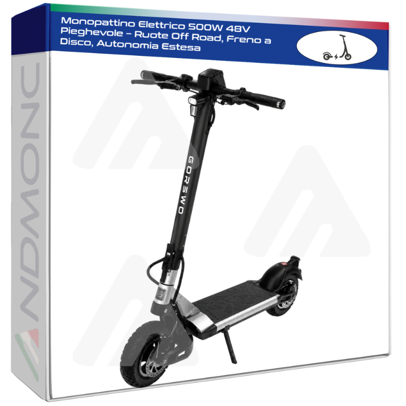 Monopattino Elettrico 500W 48V Pieghevole –...