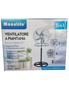 Ventilatore Manulife 3 in 1 75W Ø50 cm con Oscillazione... 2