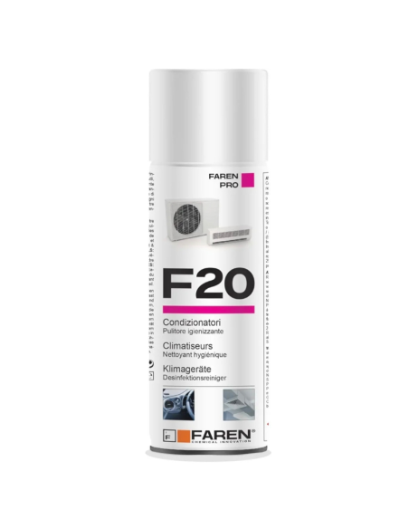 Set 2 Faren Pro F20 Pulitore Igienizzante per Condizionatori Spray 400 ml