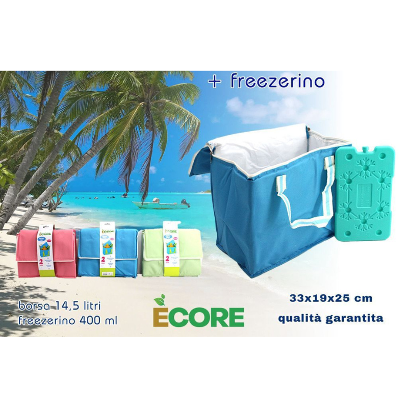Borsa Termica Frigo Portatile 14,5 Litri con...