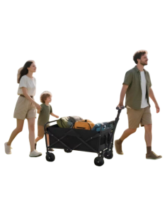 Carrello Pieghevole Multiuso con Ruote 99x83x50 cm –... 2