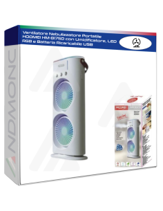 Ventilatore Nebulizzatore Portatile HOOMEI HM-8175D con...