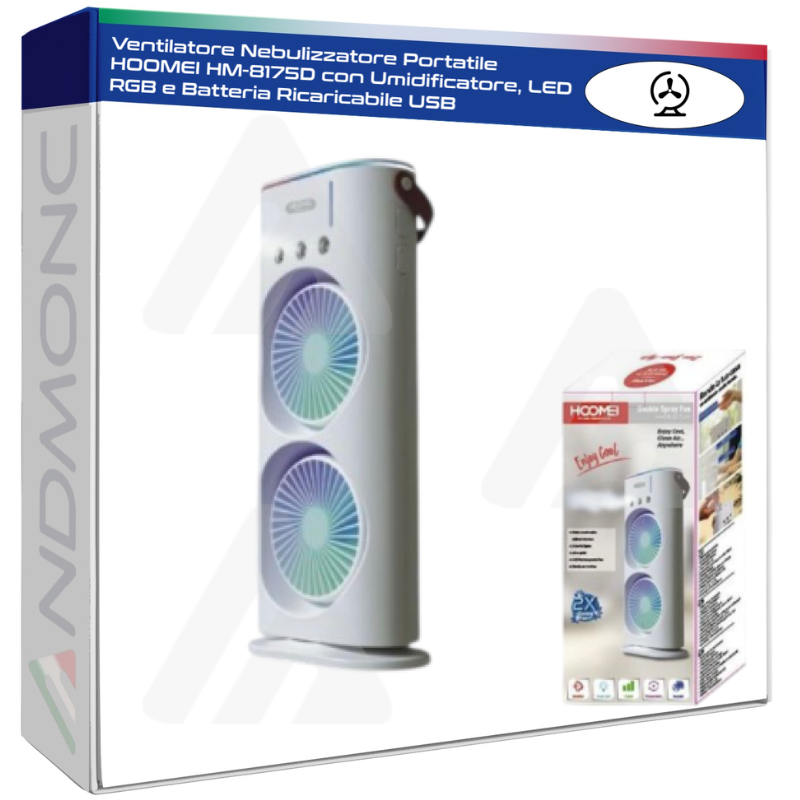 Ventilatore Nebulizzatore Portatile HOOMEI...