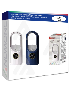 Ventilatore Senza Pale HOOMEI HM-8122T con Umidificatore,...