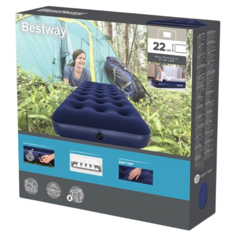 Materasso Gonfiabile Singolo Bestway 185x76x22...