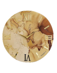 Orologio da Parete Moderno 40 cm Effetto Marmo Beige in... 2