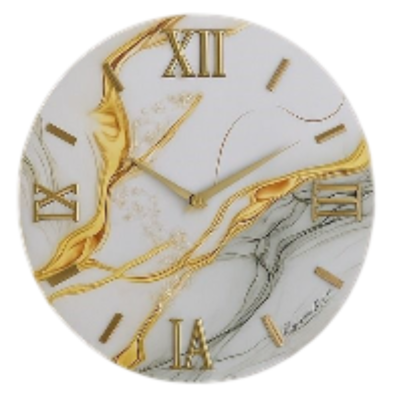 Orologio da Parete Moderno 40 cm Effetto Marmo...