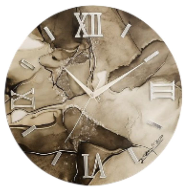 Orologio da Parete Moderno 60 cm Effetto Marmo...