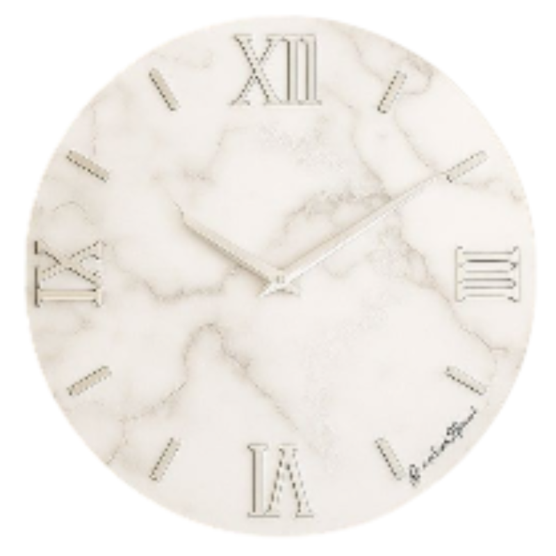 Orologio da Parete Moderno 60 cm Effetto Marmo...