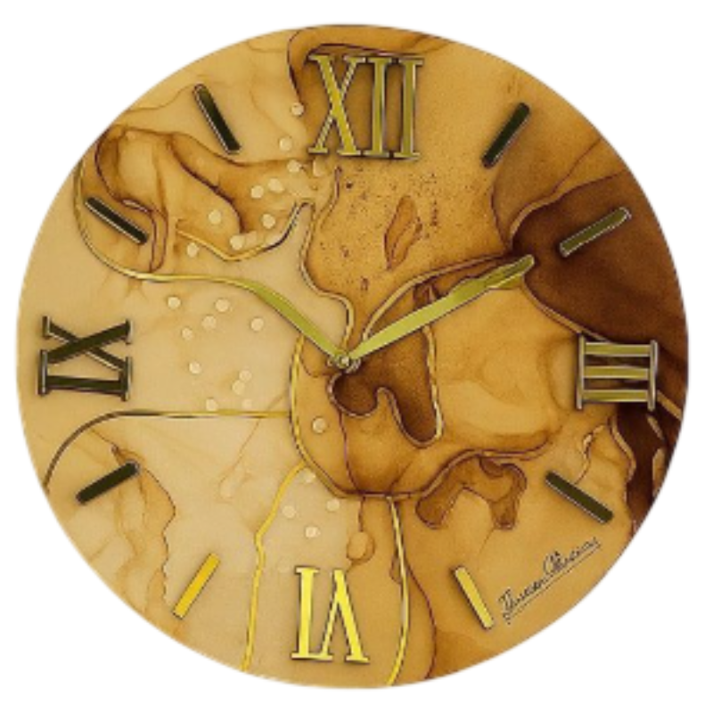 Orologio da Parete Moderno 60 cm Effetto Marmo...