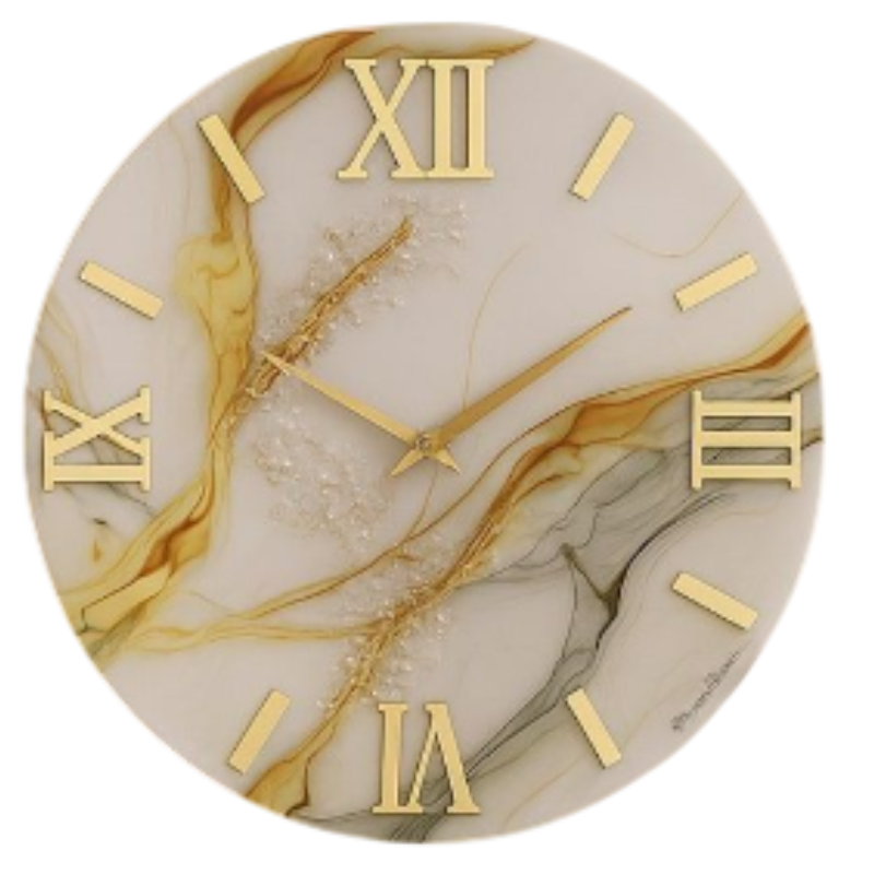 Orologio da Parete Moderno 60 cm Effetto Marmo...