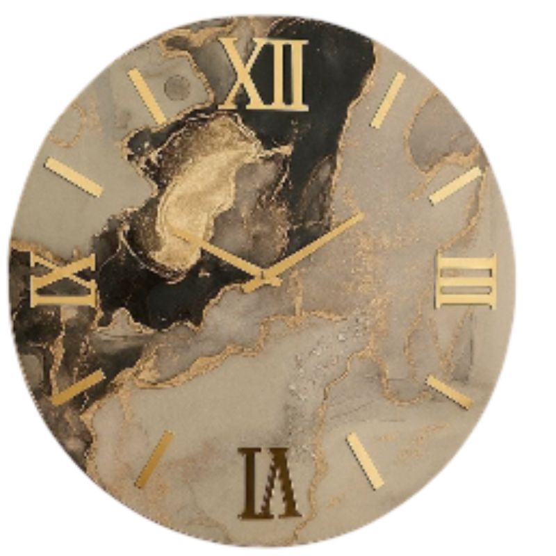 Orologio da Parete Moderno 60 cm Effetto Marmo...