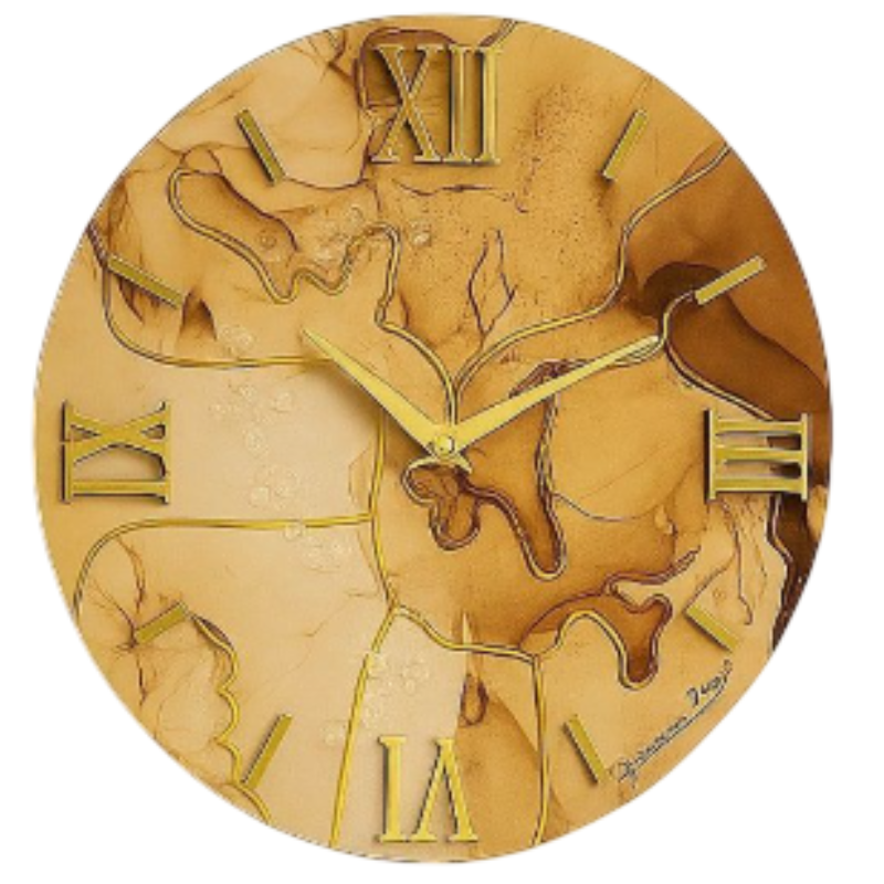 Orologio da Parete Moderno 80 cm Effetto Marmo...
