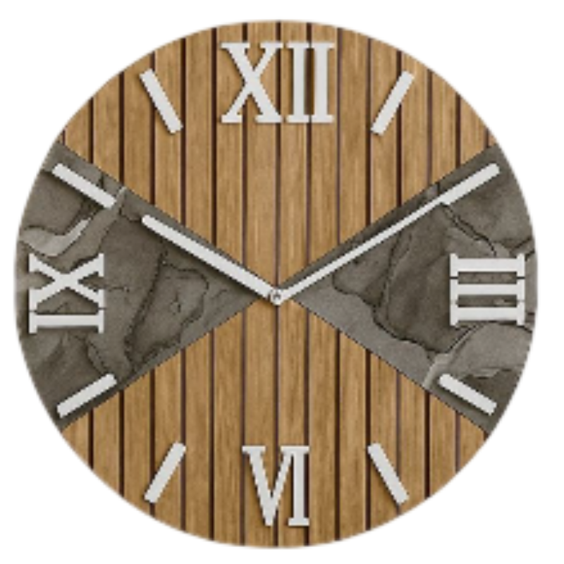 Orologio da Parete Moderno 40 cm Effetto Legno...