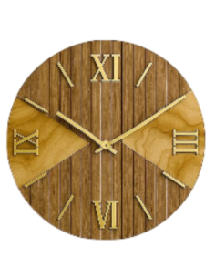 Orologio da Parete Moderno 40 cm Effetto Legno Noce e... 2