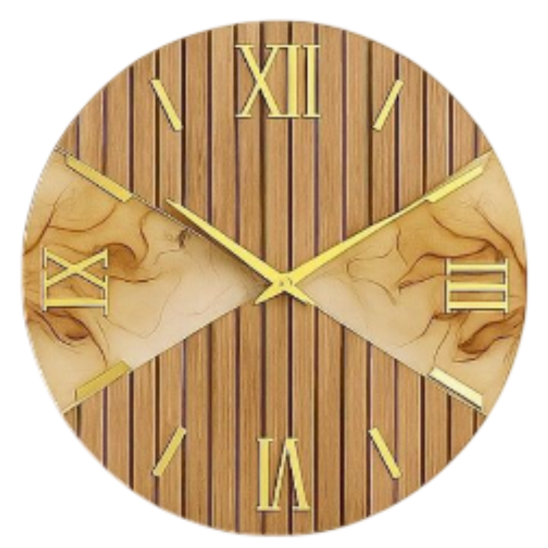 Orologio da Parete Moderno 60 cm Effetto Legno...