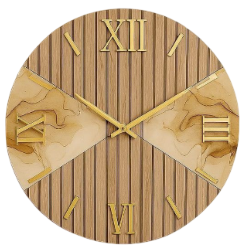 Orologio da Parete Moderno 80 cm Effetto Legno...