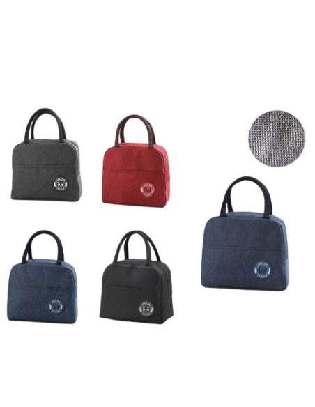 Borsa Frigo Termica Porta Pranzo 22,5 × 18,5 × 11,5 cm Isolata con Manici – Lunch Bag per Ufficio, Scuola e Picnic