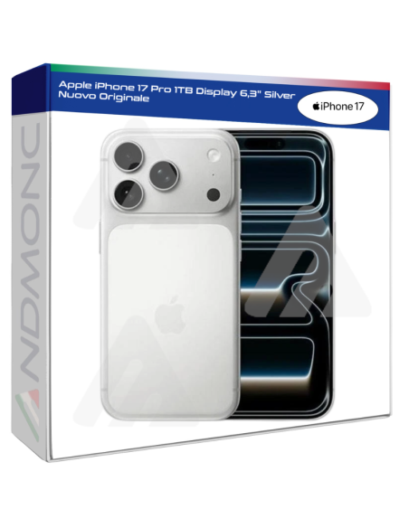 Apple iPhone 17 Pro 1TB Display 6,3" Silver Nuovo Originale