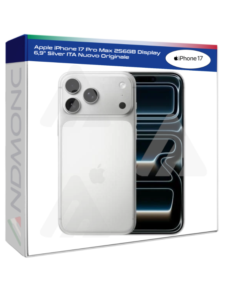 Apple iPhone 17 Pro Max 256GB Display 6,9" Silver ITA Nuovo Originale