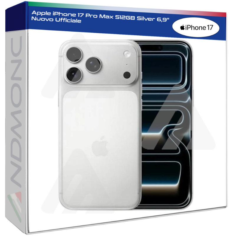 Apple iPhone 17 Pro Max 512GB Silver 6,9" Nuovo...