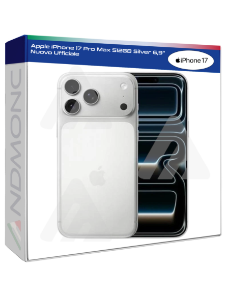 Apple iPhone 17 Pro Max 512GB Silver 6,9" Nuovo Ufficiale