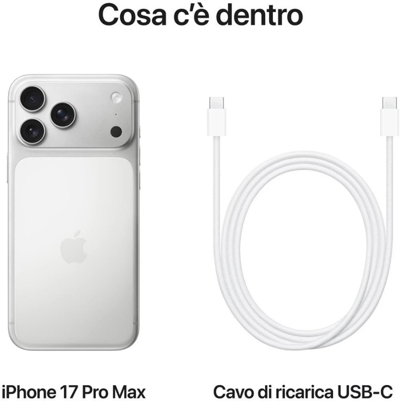 Apple iPhone 17 Pro Max 512GB Silver 6,9" Nuovo...
