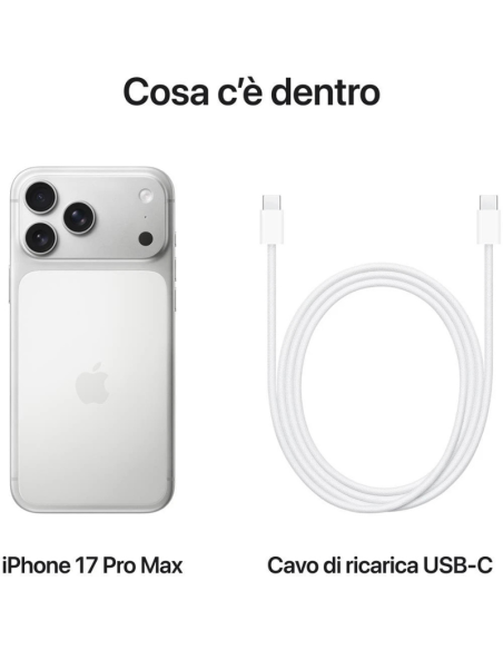 Apple iPhone 17 Pro Max 512GB Silver 6,9" Nuovo Ufficiale