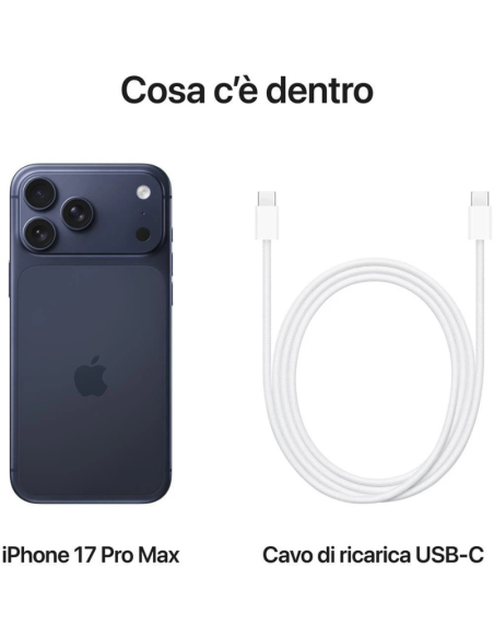 Apple iPhone 17 Pro Max 1TB Deep Blue Display 6,9" Smartphone Nuovo Ufficiale