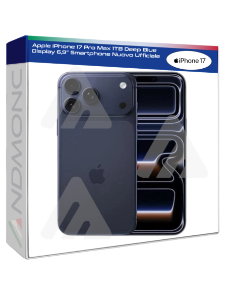 Apple iPhone 17 Pro Max 1TB Deep Blue Display 6,9" Smartphone Nuovo Ufficiale