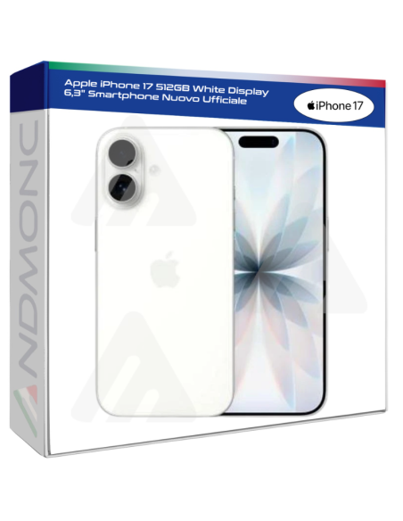 Apple iPhone 17 512GB White Display 6,3" Smartphone Nuovo Ufficiale
