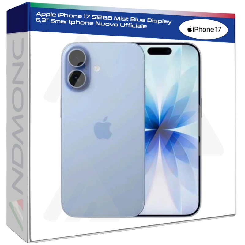 Apple iPhone 17 512GB Mist Blue Display 6,3...
