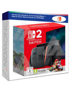 Nintendo Switch 2 Console Black + Mario Kart World Nuova...