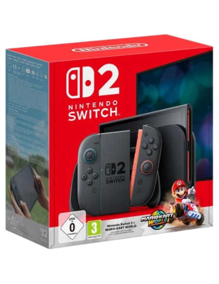 Nintendo Switch 2 Console Black + Mario Kart World Nuova Ufficiale