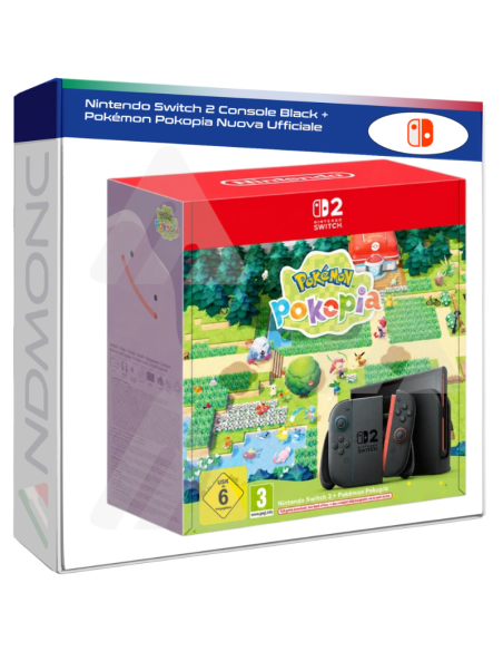 Nintendo Switch 2 Console Black + Pokémon Pokopia Nuova Ufficiale
